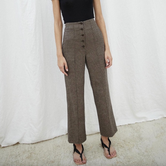 Nanushka Kos Tailored Tweed Pants - Picture 1 of 6